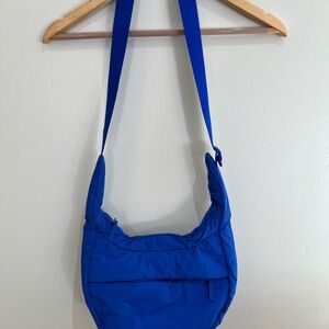 Athleta Royal Blue All About Small Crossbody Hobo Bag